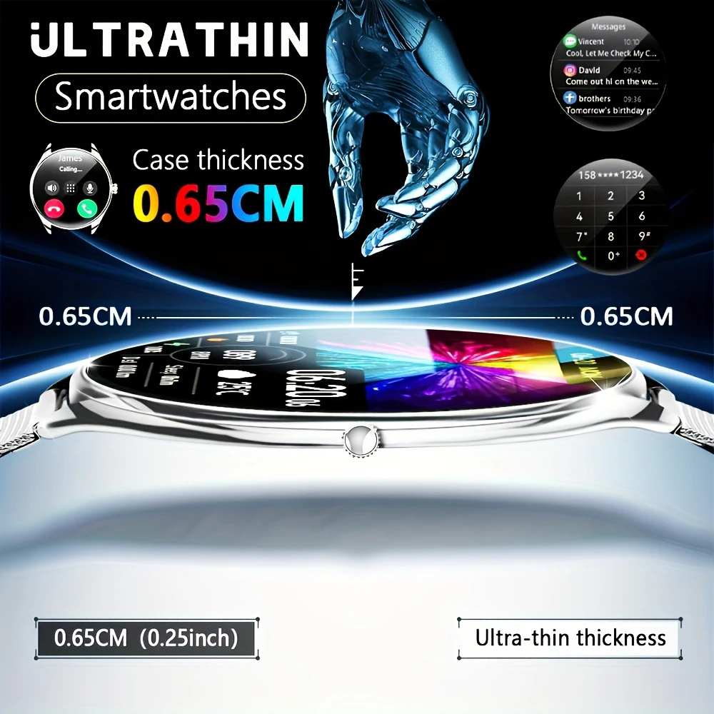 Smartwatch Face - Reloj inteligente ultrafino para hombre y