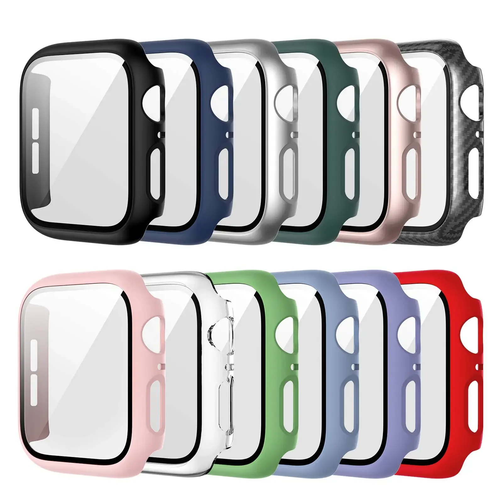 Apple Smartwatch Accessories - Vidrio templado + cubierta para Apple